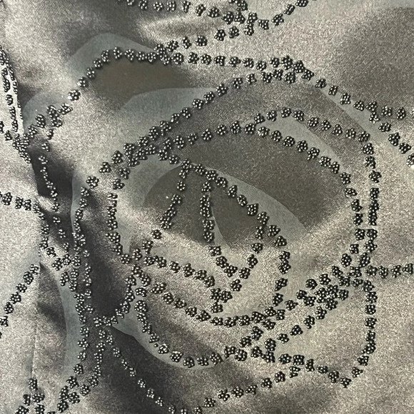 ABS Allen Schwartz Womens Black Cocktail Dress 12 Strapless  A-Line Prom Preppy - Picture 8 of 16